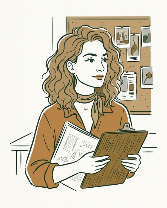 Retrato ilustrado de Laura